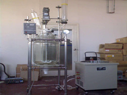 广西实验室玻璃反应釜使用现场